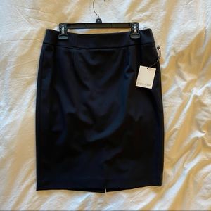 Calvin Klein, sz 8, navy pencil suit skirt